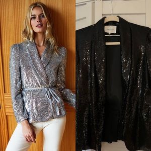 Sequin Emerson Fry Paris Jacket Black Small